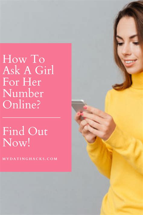 Ask for her number online dating